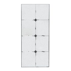 Elk 47 Inch Wall Mirror, Antique Black Rectangular Metal Frame, Baroque