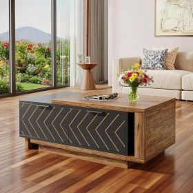 Coffee Table (Color: Brown & Black)